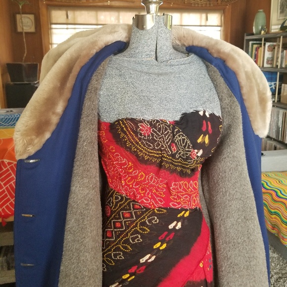 Vintage Field & Stream Long Wool lined Peacoat - Picture 6 of 7